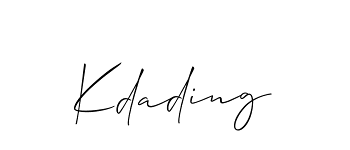 Kdading stylish signature style. Best Handwritten Sign (Allison_Script) for my name. Handwritten Signature Collection Ideas for my name Kdading. Kdading signature style 2 images and pictures png