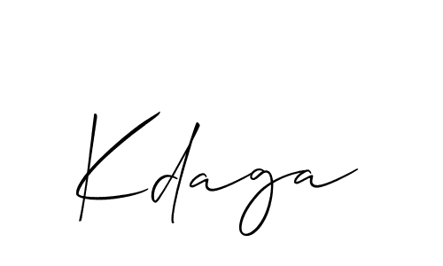 You should practise on your own different ways (Allison_Script) to write your name (Kdaga) in signature. don't let someone else do it for you. Kdaga signature style 2 images and pictures png