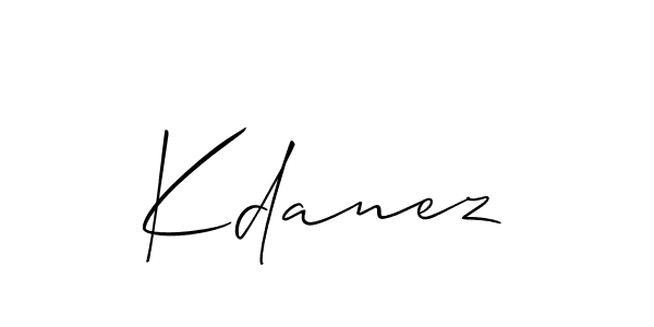 How to make Kdanez name signature. Use Allison_Script style for creating short signs online. This is the latest handwritten sign. Kdanez signature style 2 images and pictures png