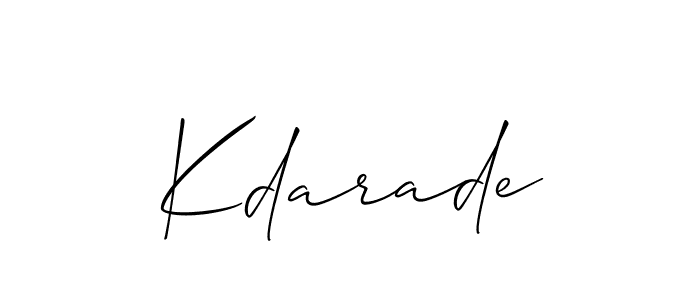 Also You can easily find your signature by using the search form. We will create Kdarade name handwritten signature images for you free of cost using Allison_Script sign style. Kdarade signature style 2 images and pictures png