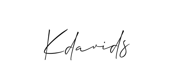 Kdavids stylish signature style. Best Handwritten Sign (Allison_Script) for my name. Handwritten Signature Collection Ideas for my name Kdavids. Kdavids signature style 2 images and pictures png