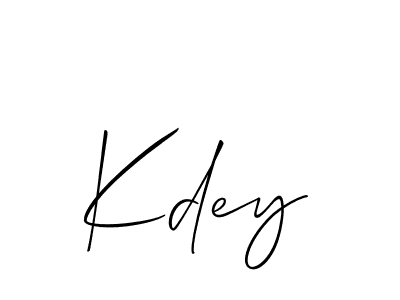 It looks lik you need a new signature style for name Kdey. Design unique handwritten (Allison_Script) signature with our free signature maker in just a few clicks. Kdey signature style 2 images and pictures png