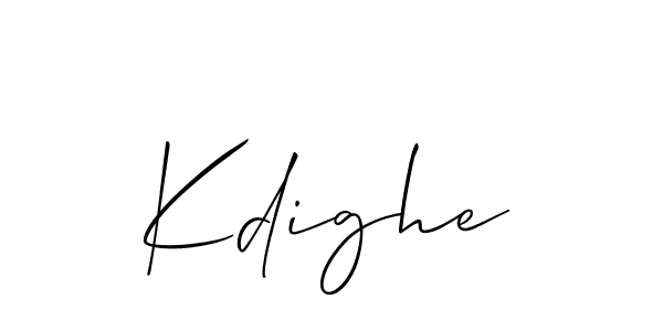 Also we have Kdighe name is the best signature style. Create professional handwritten signature collection using Allison_Script autograph style. Kdighe signature style 2 images and pictures png