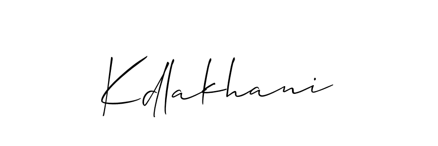 Also You can easily find your signature by using the search form. We will create Kdlakhani name handwritten signature images for you free of cost using Allison_Script sign style. Kdlakhani signature style 2 images and pictures png