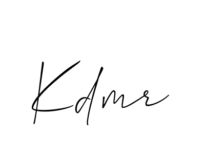Make a beautiful signature design for name Kdmr. With this signature (Allison_Script) style, you can create a handwritten signature for free. Kdmr signature style 2 images and pictures png