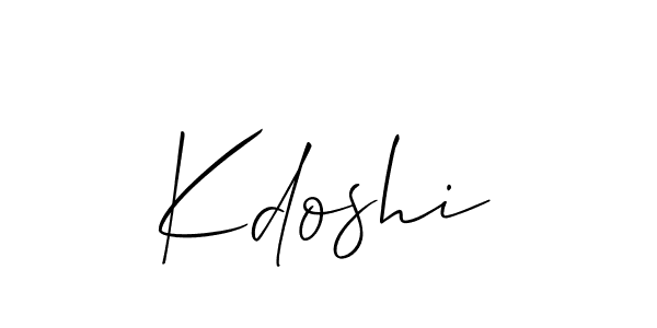 Make a beautiful signature design for name Kdoshi. Use this online signature maker to create a handwritten signature for free. Kdoshi signature style 2 images and pictures png