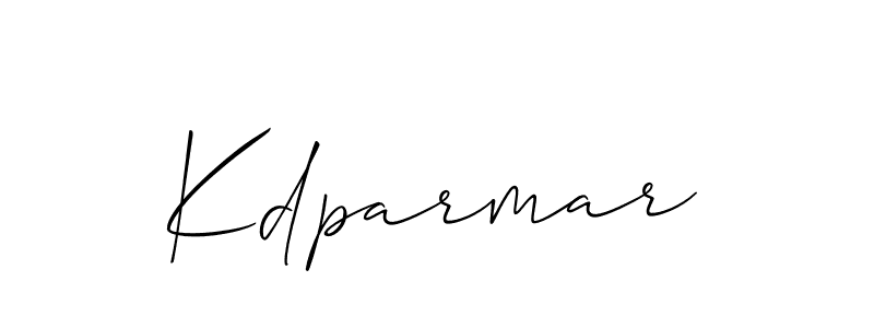 How to make Kdparmar name signature. Use Allison_Script style for creating short signs online. This is the latest handwritten sign. Kdparmar signature style 2 images and pictures png