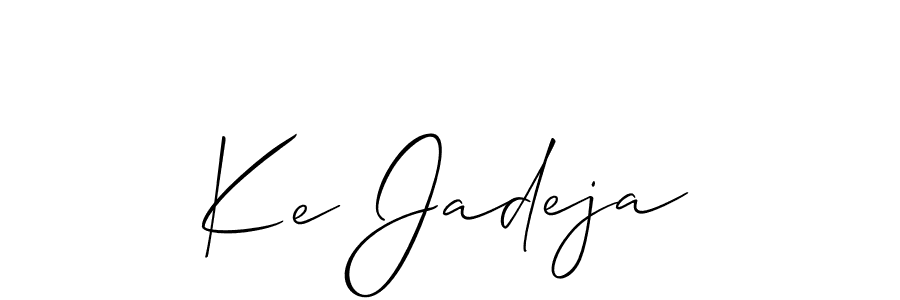 Make a beautiful signature design for name Ke Jadeja. Use this online signature maker to create a handwritten signature for free. Ke Jadeja signature style 2 images and pictures png