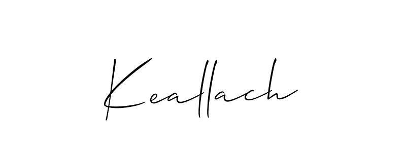 How to make Keallach name signature. Use Allison_Script style for creating short signs online. This is the latest handwritten sign. Keallach signature style 2 images and pictures png