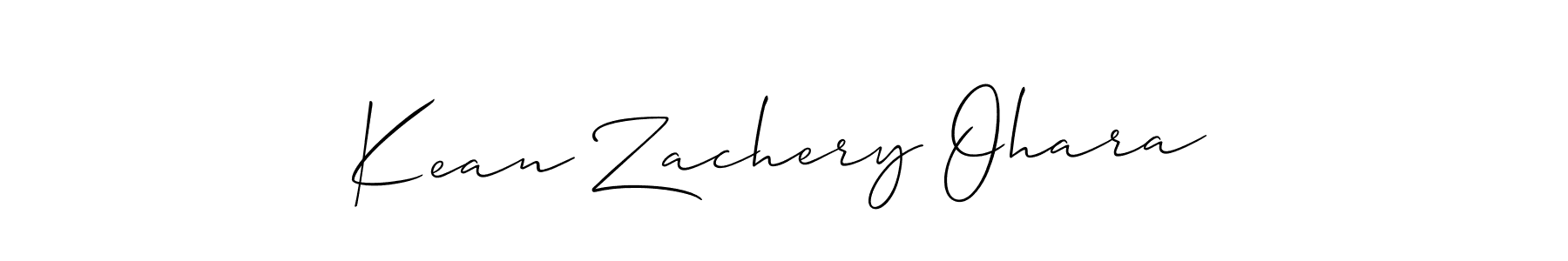 Design your own signature with our free online signature maker. With this signature software, you can create a handwritten (Allison_Script) signature for name Kean Zachery Ohara. Kean Zachery Ohara signature style 2 images and pictures png