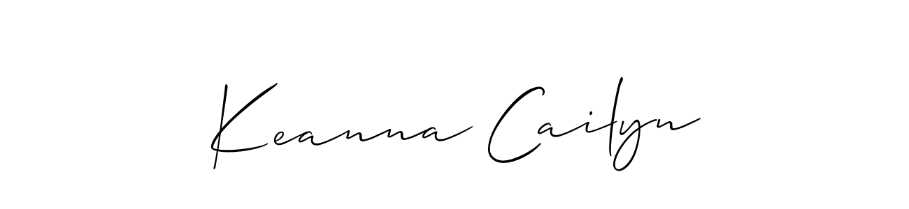 Best and Professional Signature Style for Keanna Cailyn. Allison_Script Best Signature Style Collection. Keanna Cailyn signature style 2 images and pictures png