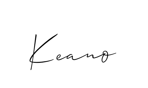 The best way (Allison_Script) to make a short signature is to pick only two or three words in your name. The name Keano include a total of six letters. For converting this name. Keano signature style 2 images and pictures png