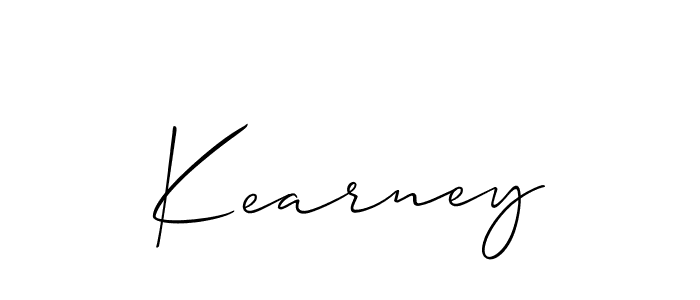 Kearney stylish signature style. Best Handwritten Sign (Allison_Script) for my name. Handwritten Signature Collection Ideas for my name Kearney. Kearney signature style 2 images and pictures png