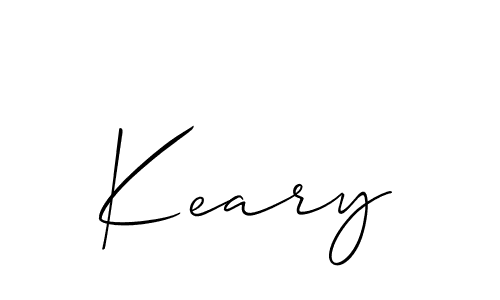 The best way (Allison_Script) to make a short signature is to pick only two or three words in your name. The name Keary include a total of six letters. For converting this name. Keary signature style 2 images and pictures png