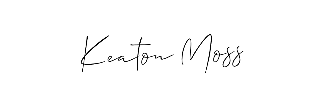 if you are searching for the best signature style for your name Keaton Moss. so please give up your signature search. here we have designed multiple signature styles  using Allison_Script. Keaton Moss signature style 2 images and pictures png