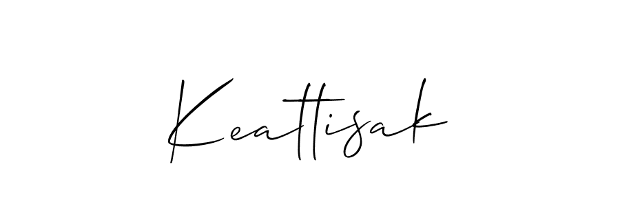 How to make Keattisak name signature. Use Allison_Script style for creating short signs online. This is the latest handwritten sign. Keattisak signature style 2 images and pictures png