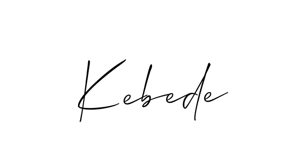 Similarly Allison_Script is the best handwritten signature design. Signature creator online .You can use it as an online autograph creator for name Kebede. Kebede signature style 2 images and pictures png