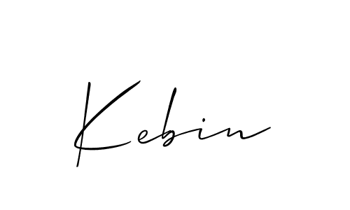 Create a beautiful signature design for name Kebin. With this signature (Allison_Script) fonts, you can make a handwritten signature for free. Kebin signature style 2 images and pictures png