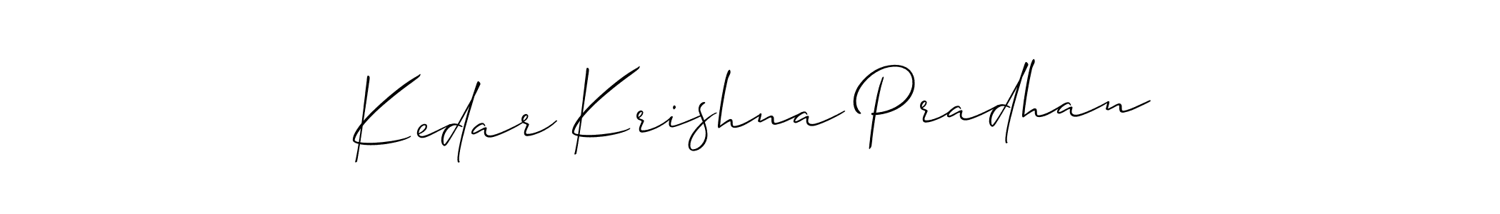 Similarly Allison_Script is the best handwritten signature design. Signature creator online .You can use it as an online autograph creator for name Kedar Krishna Pradhan. Kedar Krishna Pradhan signature style 2 images and pictures png
