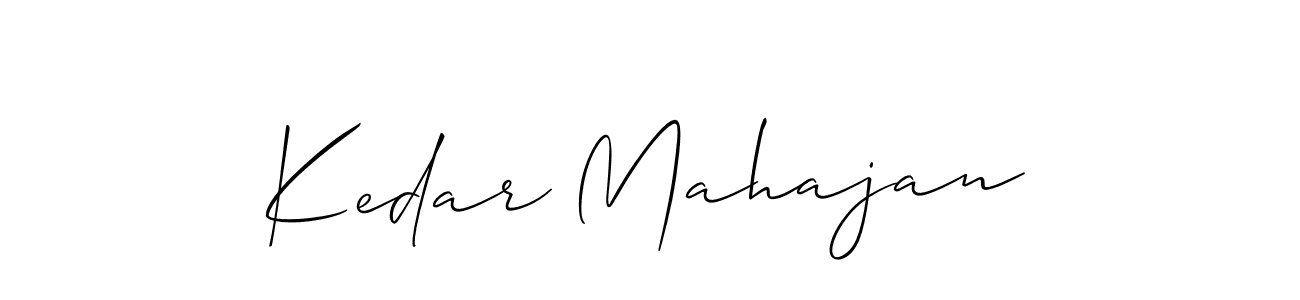 You should practise on your own different ways (Allison_Script) to write your name (Kedar Mahajan) in signature. don't let someone else do it for you. Kedar Mahajan signature style 2 images and pictures png