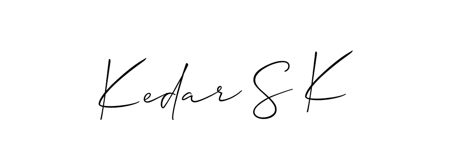 Similarly Allison_Script is the best handwritten signature design. Signature creator online .You can use it as an online autograph creator for name Kedar S K. Kedar S K signature style 2 images and pictures png