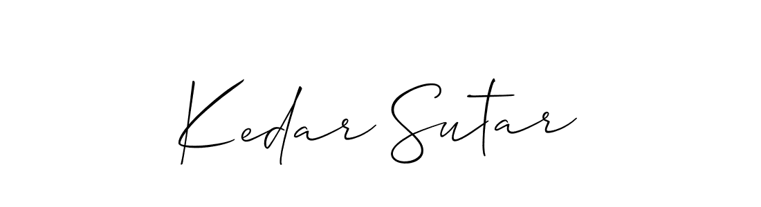Best and Professional Signature Style for Kedar Sutar. Allison_Script Best Signature Style Collection. Kedar Sutar signature style 2 images and pictures png