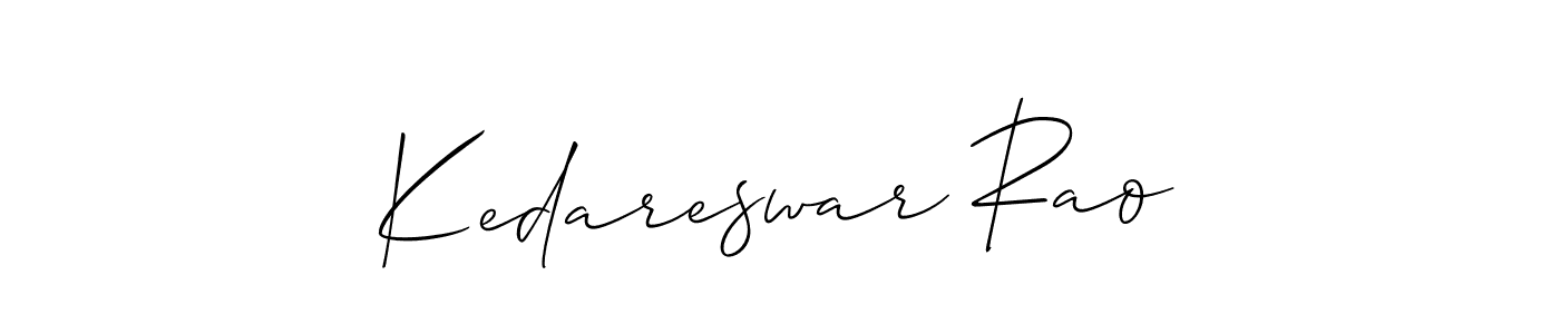 How to make Kedareswar Rao signature? Allison_Script is a professional autograph style. Create handwritten signature for Kedareswar Rao name. Kedareswar Rao signature style 2 images and pictures png