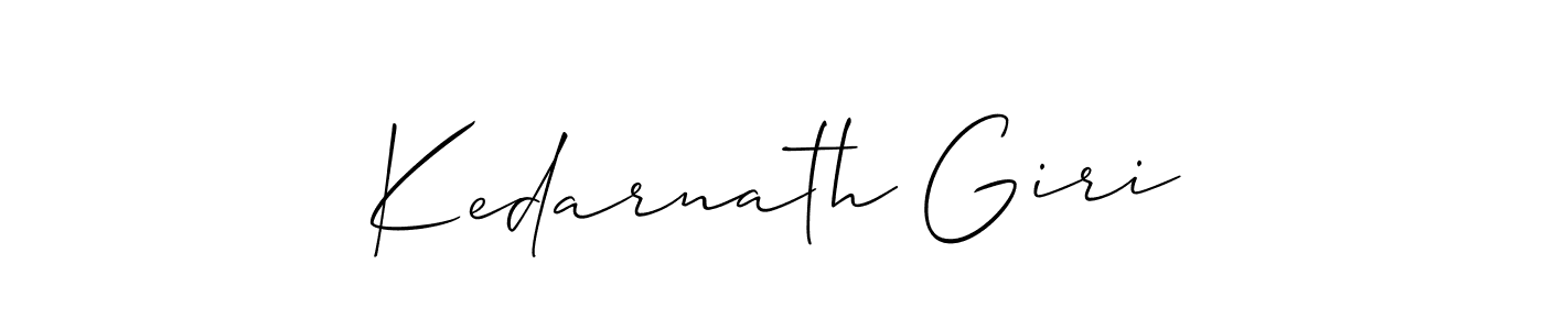 How to make Kedarnath Giri signature? Allison_Script is a professional autograph style. Create handwritten signature for Kedarnath Giri name. Kedarnath Giri signature style 2 images and pictures png