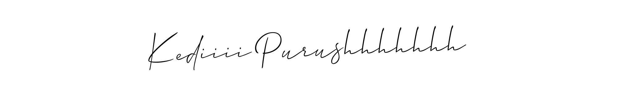 Use a signature maker to create a handwritten signature online. With this signature software, you can design (Allison_Script) your own signature for name Kediiii Purushhhhhhh. Kediiii Purushhhhhhh signature style 2 images and pictures png