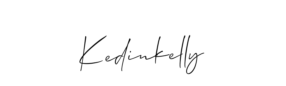 You should practise on your own different ways (Allison_Script) to write your name (Kedinkelly) in signature. don't let someone else do it for you. Kedinkelly signature style 2 images and pictures png