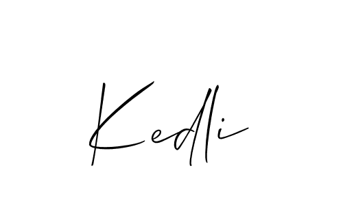 Similarly Allison_Script is the best handwritten signature design. Signature creator online .You can use it as an online autograph creator for name Kedli. Kedli signature style 2 images and pictures png