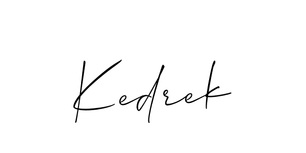 Make a short Kedrek signature style. Manage your documents anywhere anytime using Allison_Script. Create and add eSignatures, submit forms, share and send files easily. Kedrek signature style 2 images and pictures png