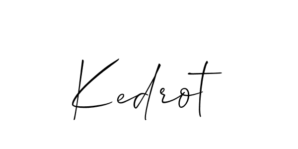 It looks lik you need a new signature style for name Kedrot. Design unique handwritten (Allison_Script) signature with our free signature maker in just a few clicks. Kedrot signature style 2 images and pictures png