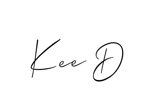 Allison_Script is a professional signature style that is perfect for those who want to add a touch of class to their signature. It is also a great choice for those who want to make their signature more unique. Get Kee D name to fancy signature for free. Kee D signature style 2 images and pictures png