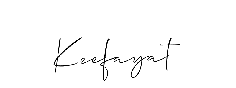 How to make Keefayat name signature. Use Allison_Script style for creating short signs online. This is the latest handwritten sign. Keefayat signature style 2 images and pictures png