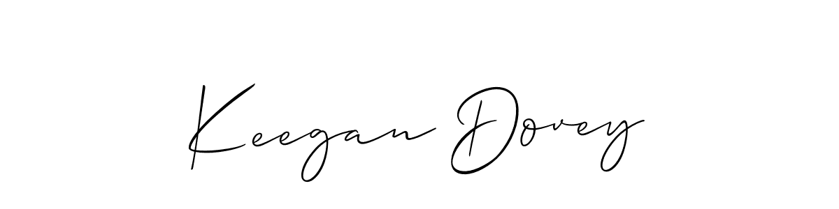 Design your own signature with our free online signature maker. With this signature software, you can create a handwritten (Allison_Script) signature for name Keegan Dovey. Keegan Dovey signature style 2 images and pictures png