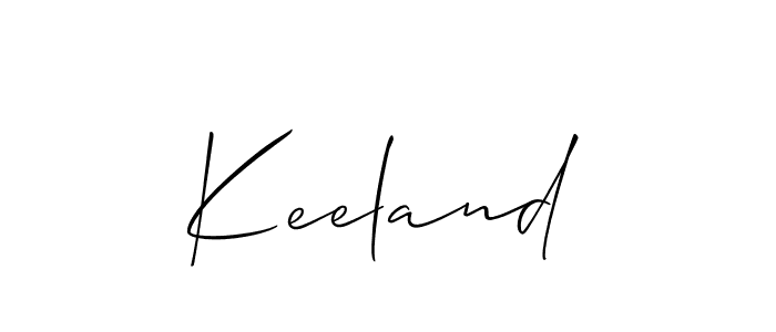 Similarly Allison_Script is the best handwritten signature design. Signature creator online .You can use it as an online autograph creator for name Keeland. Keeland signature style 2 images and pictures png