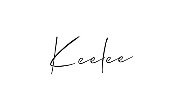 Create a beautiful signature design for name Keelee. With this signature (Allison_Script) fonts, you can make a handwritten signature for free. Keelee signature style 2 images and pictures png