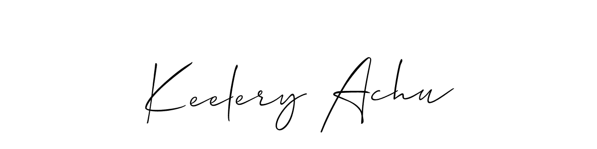 Keelery Achu stylish signature style. Best Handwritten Sign (Allison_Script) for my name. Handwritten Signature Collection Ideas for my name Keelery Achu. Keelery Achu signature style 2 images and pictures png