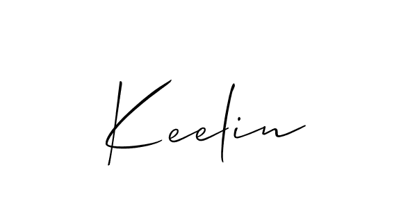 Make a beautiful signature design for name Keelin. With this signature (Allison_Script) style, you can create a handwritten signature for free. Keelin signature style 2 images and pictures png