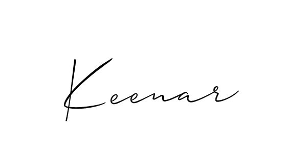 Make a beautiful signature design for name Keenar. With this signature (Allison_Script) style, you can create a handwritten signature for free. Keenar signature style 2 images and pictures png