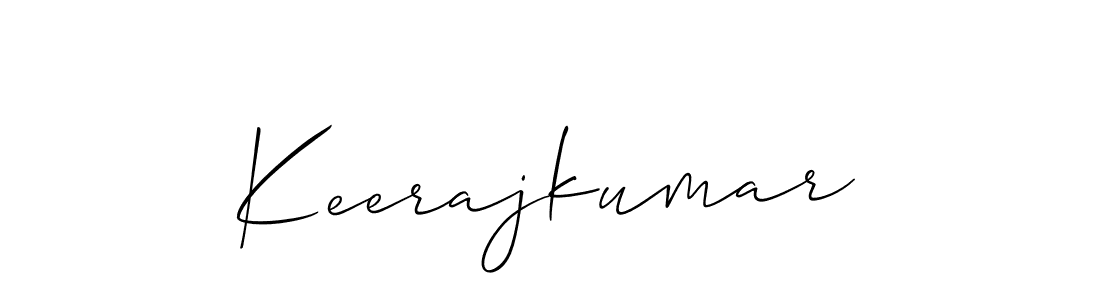 Make a beautiful signature design for name Keerajkumar. With this signature (Allison_Script) style, you can create a handwritten signature for free. Keerajkumar signature style 2 images and pictures png