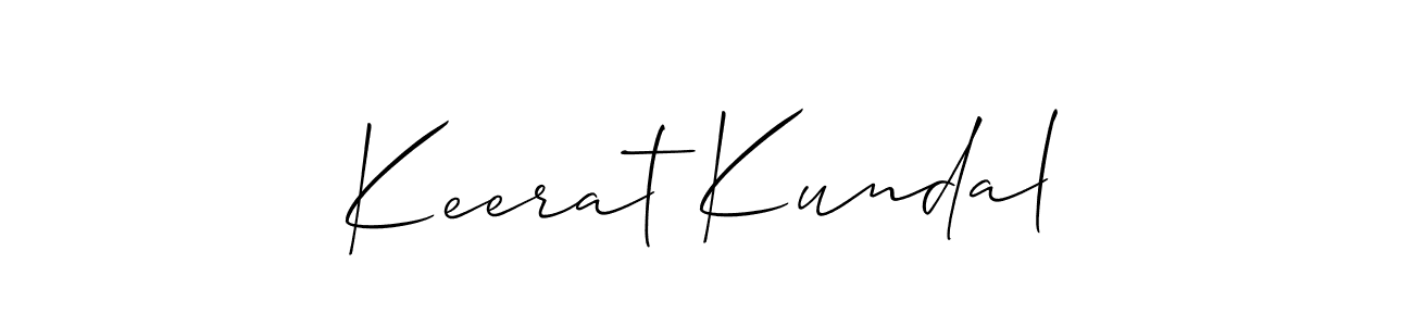 Best and Professional Signature Style for Keerat Kundal. Allison_Script Best Signature Style Collection. Keerat Kundal signature style 2 images and pictures png