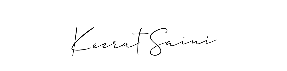 You should practise on your own different ways (Allison_Script) to write your name (Keerat Saini) in signature. don't let someone else do it for you. Keerat Saini signature style 2 images and pictures png