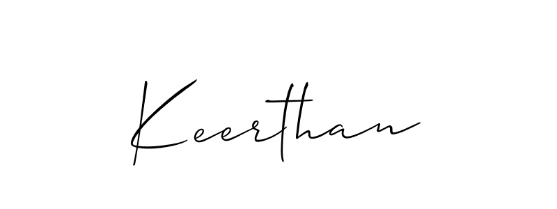 You should practise on your own different ways (Allison_Script) to write your name (Keerthan) in signature. don't let someone else do it for you. Keerthan signature style 2 images and pictures png