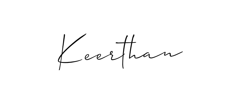 You should practise on your own different ways (Allison_Script) to write your name (Keerthan) in signature. don't let someone else do it for you. Keerthan signature style 2 images and pictures png