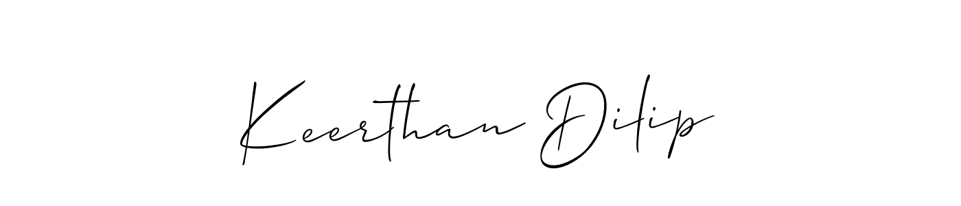 You should practise on your own different ways (Allison_Script) to write your name (Keerthan Dilip) in signature. don't let someone else do it for you. Keerthan Dilip signature style 2 images and pictures png