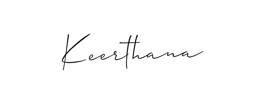 You should practise on your own different ways (Allison_Script) to write your name (Keerthana) in signature. don't let someone else do it for you. Keerthana signature style 2 images and pictures png