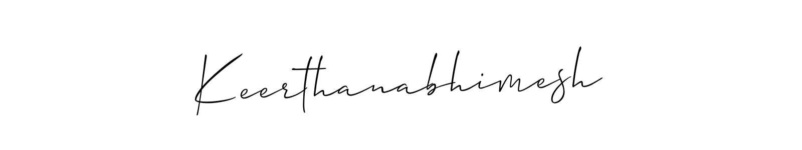 Make a short Keerthanabhimesh signature style. Manage your documents anywhere anytime using Allison_Script. Create and add eSignatures, submit forms, share and send files easily. Keerthanabhimesh signature style 2 images and pictures png