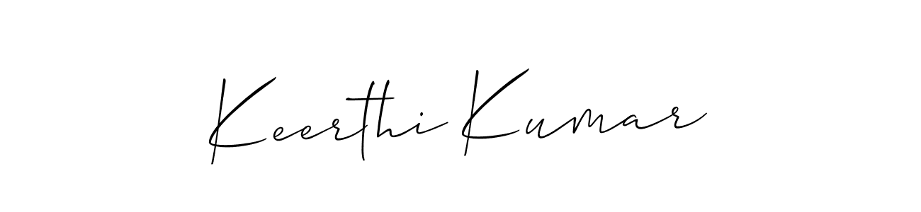 It looks lik you need a new signature style for name Keerthi Kumar. Design unique handwritten (Allison_Script) signature with our free signature maker in just a few clicks. Keerthi Kumar signature style 2 images and pictures png